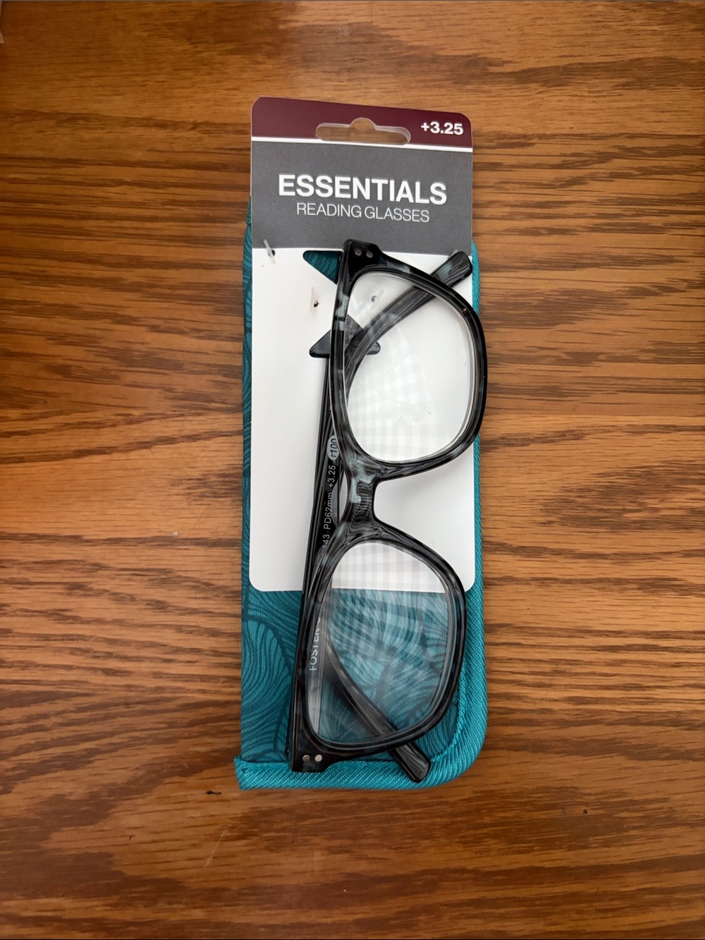 Foster Grant Women’s Black Rectangular Reading Glasses +3.25